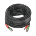 Cable Coaxial (BNC RG59) + Alimentación / SIAMES / 20 Metros (65.62 Pies) / 100% COBRE / Para Cámaras 4K / Uso Interior y Exterior
