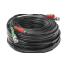 Cable Coaxial (BNC RG59) + Alimentación / SIAMES / 30 Metros (98.43 Pies) / 100% COBRE / Para Cámaras 4K / Uso Interior y Exterior