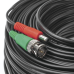 Cable Coaxial (BNC RG59) + Alimentación / SIAMES / 30 Metros (98.43 Pies) / 100% COBRE / Para Cámaras 4K / Uso Interior y Exterior