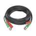 Cable Coaxial (BNC RG59) + Alimentación / SIAMES / 5 Metros (16.40 Pies) / 100% Cobre / Para Cámaras 4K / Uso Interior y Exterior