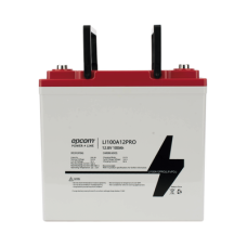 Batería de Litio Ciclo Profundo, 12.8 Vcc 100Ah LiFePO4 Válvula de Alivio, Solar, Marina, Máximo 100 A de Descarga