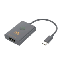 Adaptador USB-C a HDMI con Seguridad de Un Clic | Resolución 4K Ultra HD 60Hz | HDMI 2.0b 18 Gbps | DP 1.2a | Silenciamiento de Video Instantáneo | Protección ESD ±8kV | Audio 7.1 Canales | Compatibilidad Universal