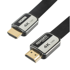 Cable HDMI de 1 Metro (3.28 Pies) | Alta Definición | Versión 2.0 | Alta Velocidad 18Gbps | 4K@60Hz | Conectores Chapados en Oro | Tipo Plano