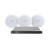 KIT de Amplificador de 120W para Rack SF120DTB | 3 Altavoces de Plafón de 5.5in SF-206P | 3.75 - 30W | Sistema 70/100V