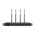 Receptor UHF para 4 micrófonos inalámbricos / Pantalla LCD de cristal liquido 