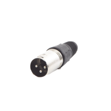 Conector XLR 3 Pines Macho | Ideal para Conexiones de Micrófonos, Mezcladoras | Equipo de Audio Profesional