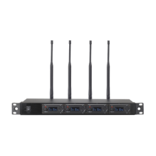 Receptor UHF para 4 micrófonos inalámbricos / Pantalla LCD de cristal liquido Receptor UHF para 4 micrófonos inalámbricos / Pantalla LCD de cristal liquido