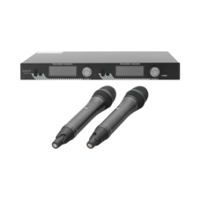Kit de Microfonía inalámbrico | 2 Micrófonos de mano | Receptor UHF | Pantalla LCD | 200 Canales | Gran cobertura Kit de Microfonía inalámbrico | 2 Micrófonos de mano | Receptor UHF | Pantalla LCD | 200 Canales | Gran cobertura