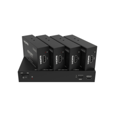 Splitter HDMI 1x4 | 4K@60Hz a 60m | 4K@30Hz a 70m | Cable Cat6 | EDID | HDCP 2.2 | Salida Loop