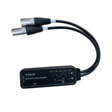 Extensor de Audio Dante® 2CH XLR Output Adapter | Entrada Digital Dante® | Salida XLR Balanceada/No Balanceada | Latencia Configurable 1-5ms | HDMI 1.4 | HDCP 1.4 | PoE IEEE802.3af | USB-C | Transmisión 100m