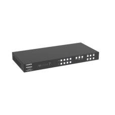 Switch de Video Matrix 4x4 HDMI 2.0 | 18Gbps Ancho de Banda | 4K2K@60Hz Resolución | 4 Entradas 4 Salidas HDMI | Audio LPCM y Dolby Digital | Control TCP-IP y RS-232 | Conectores Phoenix para Audio | Metal Enclosure