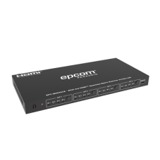 Matriz de Video HDMI 4x4 | Ancho de Banda 10.2 Gbps | Resolución 4K@30Hz | Escalado a 1080P, 720P, 1920x1200, 4K30 | Modos Matriz y Video Wall | Control RS-232 y Remoto Infrared