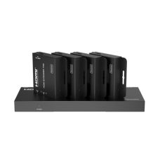 Splitter HDMI 1x4 | Extensor HDMI | 4K@30Hz 40m | 1080p@60Hz 70m | Función PoC |  4:4:4