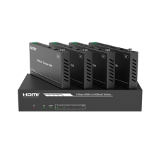 Splitter mas Extensor de Video | 1x4 | ProAV | HDBaseT™ | 120m en 4K@60Hz | 150m en 1080p@60Hz | Cat6/6a/7 | Gestión Avanzada EDID | Control IR y RS232 | PoC | Salida de Audio