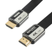 Cable HDMI de 1 Metro (3.28 Pies) | Alta Definición | Versión 2.0 | Alta Velocidad 18Gbps | 4K@60Hz | Conectores Chapados en Oro | Tipo Plano