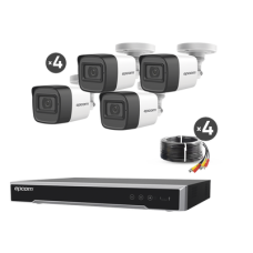 Kit TURBOHD 5 Megapixel / DVR 4 Canales / 4 Cámaras de 5 Megapixel con Micrófono Integrado / 4 Cables 18 Metros / Fuente de Poder Profesional Kit TURBOHD 5 Megapixel / DVR 4 Canales / 4 Cámaras de 5 Megapixel con Micrófono Integrado / 4 Cables 18 Metros / Fuente de Poder Profesional