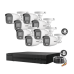 Kit TurboHD 1080p / DVR 8 Canales / 8 Cámaras Bala ColorVu con Microfono Integrado / Fuente de Poder / Accesorios de Instalación