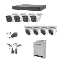 KIT TurboHD 1080p / DVR 8 Canales / 4 Cámaras Bala (exterior 2.8 mm) / 4 Cámaras Eyeball (exterior 2.8 mm) / Transceptores / Conectores / Fuente de Poder Profesional hasta 15 Vcc para Largas Distancias KIT TurboHD 1080p / DVR 8 Canales / 4 Cámaras Bala (exterior 2.8 mm) / 4 Cámaras Eyeball (exterior 2.8 mm) / Transceptores / Conectores / Fuente de Poder Profesional hasta 15 Vcc para Largas Distancias