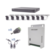 KIT TurboHD 1080p / DVR 8 Canales / 8 Cámaras Bala (exterior 2.8 mm) / Transceptores / Conectores / Fuente de Poder Profesional hasta 15 Vcc para Larga Distancias KIT TurboHD 1080p / DVR 8 Canales / 8 Cámaras Bala (exterior 2.8 mm) / Transceptores / Conectores / Fuente de Poder Profesional hasta 15 Vcc para Larga Distancias