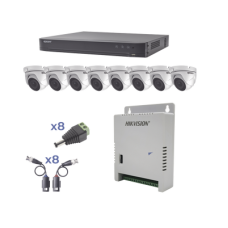 KIT TurboHD 1080p / DVR 8 Canales / 8 Cámaras Eyeball (exterior 2.8 mm) / Transceptores / Conectores / Fuente de Poder Profesional hasta 15 Vcc para Larga Distancia KIT TurboHD 1080p / DVR 8 Canales / 8 Cámaras Eyeball (exterior 2.8 mm) / Transceptores / Conectores / Fuente de Poder Profesional hasta 15 Vcc para Larga Distancia