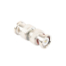 Adaptador tipo barril para 75 Ohm, de conector BNC macho a BNC macho, Níquel/ Oro/ Teflón.
