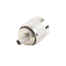 Conector N Macho para 75 Ohm de Anillo Plegable para Cable RG-59, Niquel/Oro/Teflón