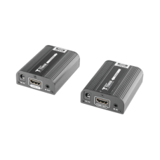 Kit Extensor HDMI para distancias de 30 metros / Resolución 4K x 2K@ 30 Hz/ Cat 6, 6a y 7 / HDCP2.2 / HDMI 2.0  / Soporta PCM, HDbitT / Soporta control remoto del equipo fuente.