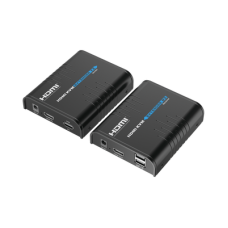 Kit extensor KVM (HDMI y USB) hasta 120 metros | Resolución 1080P @ 60 Hz | Soporta STP y UTP CAT6 | Soporta Switch Gigabit para control KVM múltiple | Soporta hasta 253 receptores | Transmite el Video y Controla tu DVR vía USB