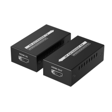  Kit extensor HDMI de tamaño mini | 4K60Hz a  60 metros | Solo requiere alimentación TX |  Sobre CAT6/CAT6A/CAT7 | 
