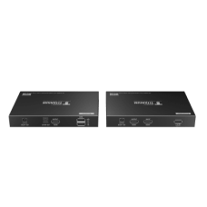 Kit extensor KVM (HDMI y USB) hasta 70 metros | Resolución 4K @ 60 Hz | Cat 6, 6a y 7 | IPCOLOR | CERO LATENCIA | HDR10 | Salida Loop | Puerto S/PDIF | Uso 24/7 | Transmite el Video y Controla tu DVR vía USB a distancia.