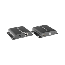 Kit Extensor HDMI para distancias de 120 metros / Resolución 4K @ 30Hz / Cat 5e/6 / Soporta conexión Uno a Uno y Uno a Muchos / Hasta 253 Rx / HDbitT / Soporta control remoto del equipo fuente.