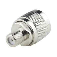 Adaptador N Macho a F Hembra , Niquel/ Oro/ Teflón,