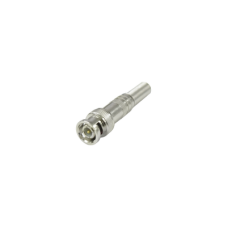 Conector BNC macho de 75 Ohm, con base de resorte para montar a presión cable coaxial RG-59/ Níquel/ Oro/ Teflón.