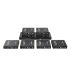 Kit Divisor y Extensor HDMI / Divide 1 Fuente HDMI a 8 Pantallas / Extiende la señal HDMI hasta 70 m / Resolución 4K @ 60 Hz/ Cat 6/6a/7 / IPCOLOR / CERO LATENCIA / Uso 24/7 / Puerto S/PDIF / EDID / RS232 / Salida Loop / Alimente solo el Tx 