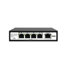 Switch PoE / 100 Metros PoE / 4 puertos 802.3af /at ( 60 W ) 10/100 Mbps + 1 puerto uplink 