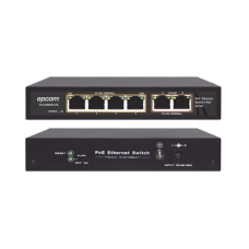 Switch PoE / 100 Metros PoE / 4 puertos 802.3af /at  10/100/1000 Mbps + 2 puerto uplink 