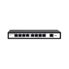 Switch PoE / 100 Metros PoE / 8 puertos 802.3af/at ( 132.5 W ) 10/100Mbps + 1 puerto Uplink 
