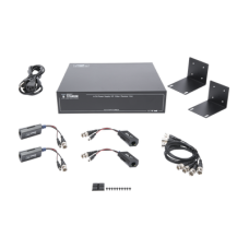 Kit de TRANSCEPTOR ACTIVO DE 4 CANALES / VIDEO+PODER en un solo Cable UTP / 150 metros en 4K, 200 metros en 5 MP/ Envía 36 Vcc y Recibe 12 Vcc / TODO INCLUIDO PARA RACK / Compatible con cámaras HD-TVI/CVI/AHD/CVBS / INSTALACIÓN LIMPIA