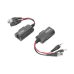 Kit de transceptores activos, envía alimentación 12V/24Vcc/AC, video y audio a una distancia de hasta 150 m en 4K para aplicaciones de video por UTP Cat 5e / 6 en alta definición. 