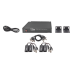 Kit de 4 canales de para transmisión de ALIMENTACION ( de 36 Vcc a 12Vcc )  y VIDEO (HD-TVI) a distancias de hasta 250 mts.