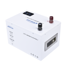 Batería de Litio LiFePO4 12.8Vcc, 100Ah, 1.28KwH, Pantalla LCD para Monitoreo Local, Carcasa Metálica