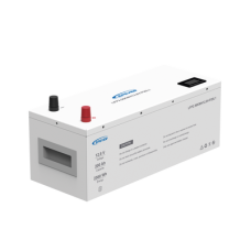 Batería de litio LiFeO4 12.8Vcc, 200Ah, 2.56Kwh, Pantalla LCD para Monitoreo Local, Carcasa Metálica