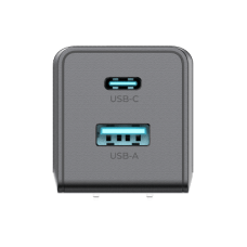 Cargador PRO USB-A / USB-C a C / Tecnología GaN (Nitruro de Galio / Fast-Charging / Potencia 60W / Velocidad Transferencia 480 Mbps / Material Silicona No Tóxica / Conector Aluminio Anodizado
