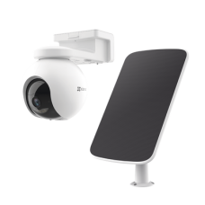 Kit de Cámara de Batería Recargable  y Panel Solar / Wi-Fi / Almacenamiento Gratuito en Memoria Interna de 32 GB / Incluye 1 pieza de CS-HB8 y 1 Pieza de CS-CMT-SOLARPANEL-E