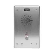 Intercomunicador IP, 2 líneas SIP, 2 relevadores con botón para llamada, anti-vandálico, IP65 e IK10, PoE