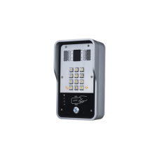 Audio Portero IP  2 líneas SIP con relevador integrado, Lector RFID para acceso por clave numérica, tarjeta o llamada remota, PoE