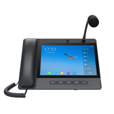 Teléfono IP Android 9.0 Empresarial para voceo 20 líneas SIP, pantalla táctil, Wi-Fi y Bluetooth, PoE, Voceo/ Musica por Multicast, puertos Gigabit, soporta recepción de video. Teléfono IP Android 9.0 Empresarial para voceo 20 líneas SIP, pantalla táctil, Wi-Fi y Bluetooth, PoE, Voceo/ Musica por Multicast, puertos Gigabit, soporta recepción de video.