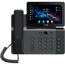 Teléfono IP Empresarial V66 Prime, Pantalla Táctil Color 7 Pulgadas, Audio HD Opus, Video 1080p, Wi-Fi 6, Bluetooth 5.4, 20 Líneas SIP, 6-Way Conference, PoE, Material Antibacterial