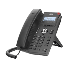 Teléfono IP empresarial para 2 lineas SIP con pantalla LCD,  Puertos Gigabit, Códec Opus, conferencia de 3 vías, PoE.