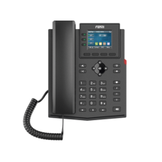 Teléfono IP empresarial para 4 líneas SIP con pantalla LCD de 2.4 pulgadas a color, Opus y conferencia de 3 vías, PoE.